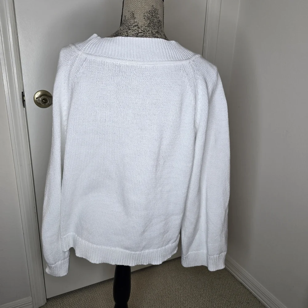 J. Crew Women's Classic White Sweater